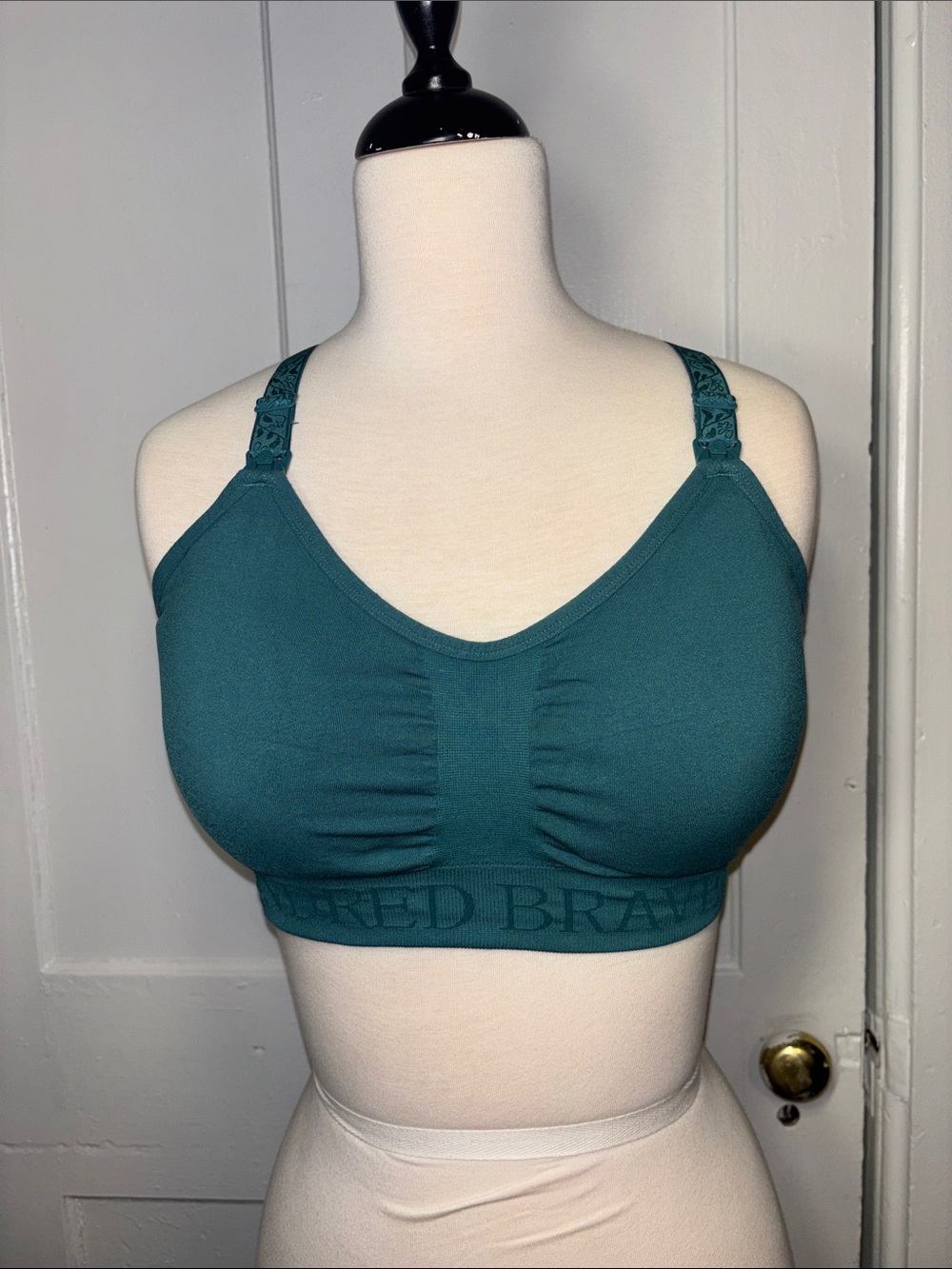 Kindred bravely Teal sublime pumping and nursing Sports Bra Women’s size medium - Picture 6 of 9